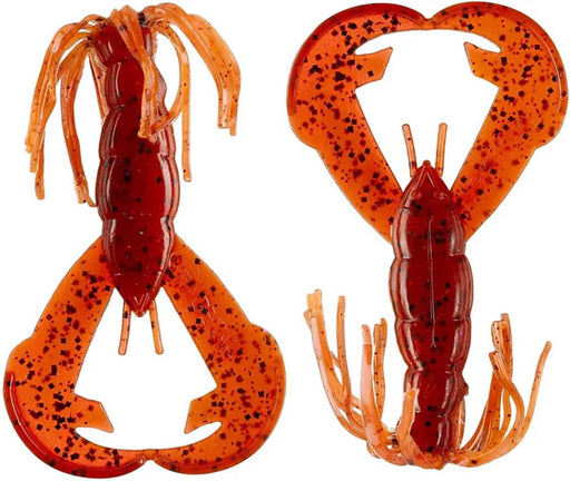 Strike King Rage Baby Luau Craw - 3 Inch - Fire Craw