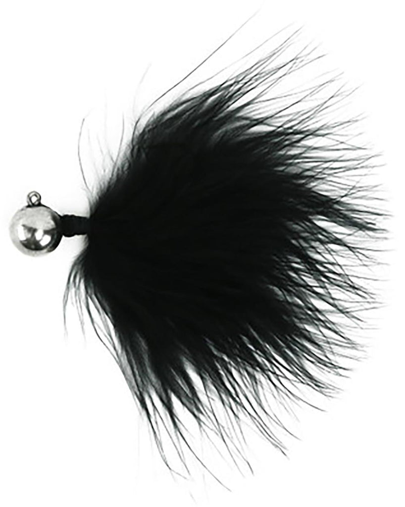 alibaba spool fishing lure hair Queen Tackle LS Tungsten Ping Hair Jig 1/8 oz / Black