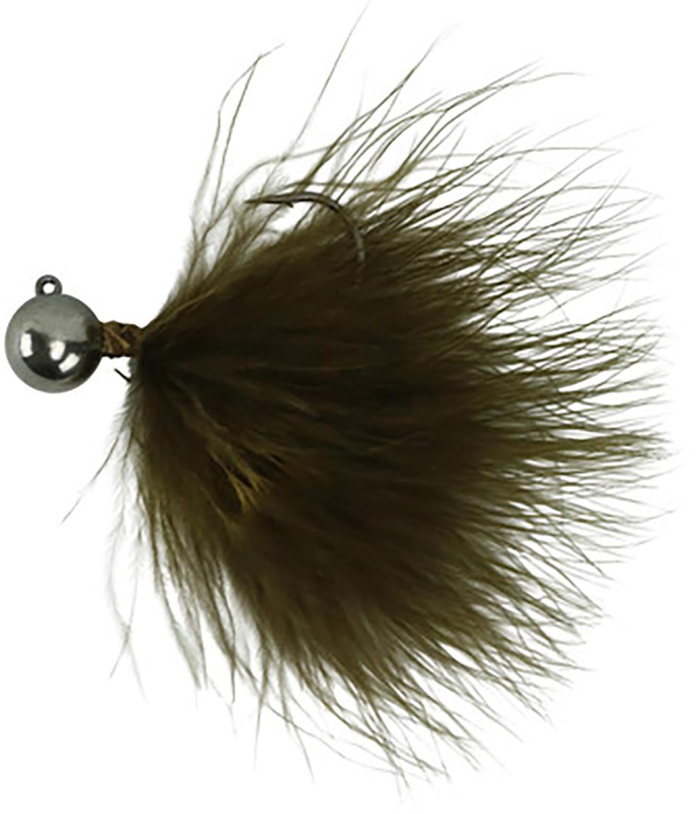 alibaba spool fishing lure hair Queen Tackle LS Tungsten Ping Hair Jig 1/8 oz / Black