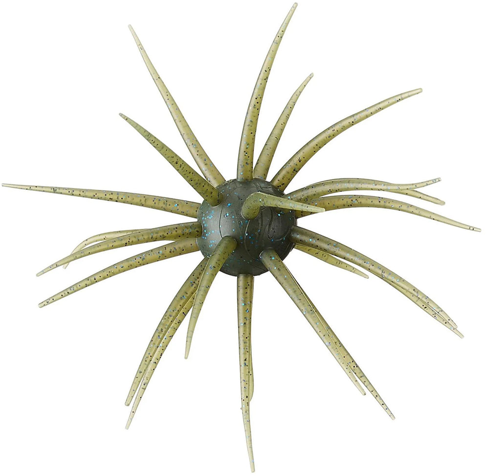 Sea Urchin Soft Plastic Fishing Lure – Floating TPR Creature Bait With Tentacle Action For Bass, A