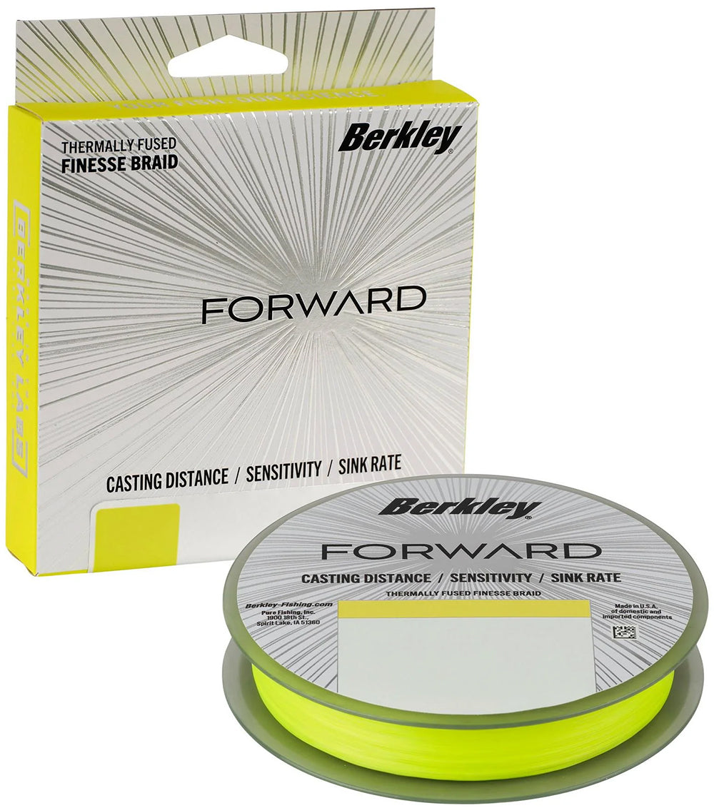 berkley 17lb fishing line Berkley Forward Finesse Braid - Flame Green