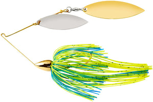 War Eagle Double Willow Gold Frame Spinnerbait - 1/2 oz