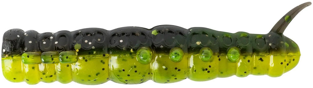 black caterpillar fishing lure Rebel Cata Crawler 2" Catalpa