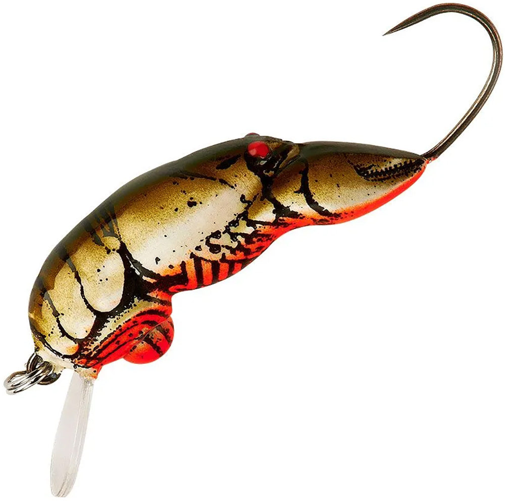 3 small fishing lures frog grasshopper crayfish Rebel Micro Crawfish