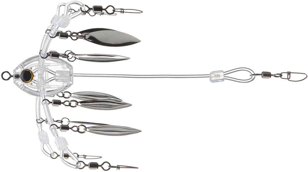 Stealth Lures Clear Stealth Rig - 8 Blade Design — Discount Tackle