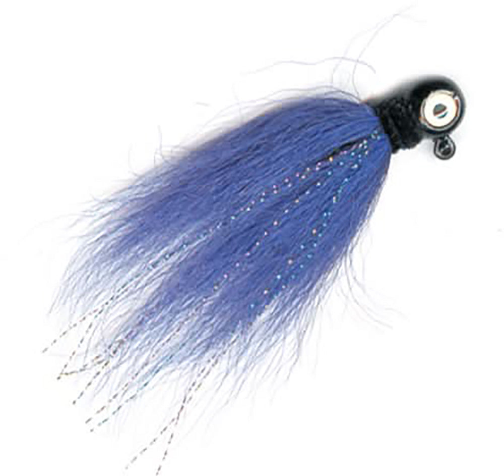 crystal fishing lure hair Rock Dancer Black/White / 3/8 oz. / 2/0