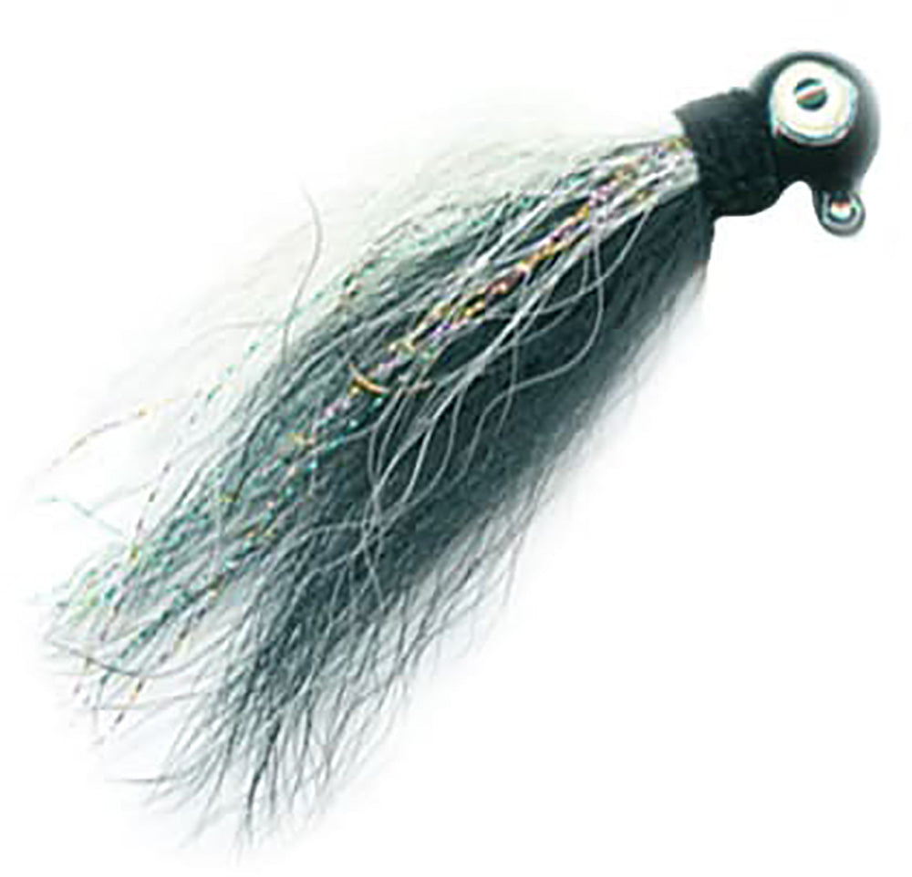 fish hair fishing lure making Rock Dancer Black/White / 3/8 oz. / 2/0