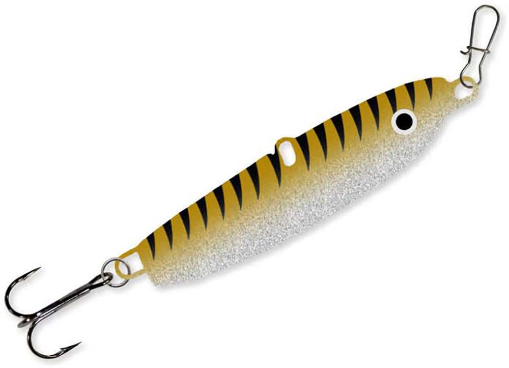 blade baits for fishing lures Mack's Sonic Baitfish Spoon | Gold; 1/4 oz
