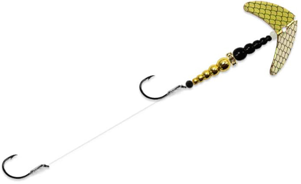 Mack's Smile Blade Double Whammy Walleye Rig Silver Scale