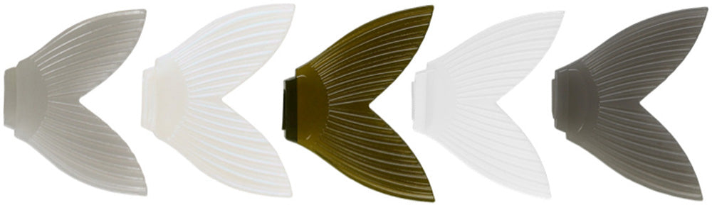 Bucca 6 Inch Trick Shad Replacement Tails - 5 Pack