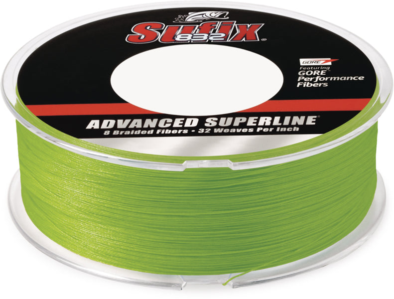 Sufix 832 Braid Line-600 Yards (Neon Lime, 40-Pound)