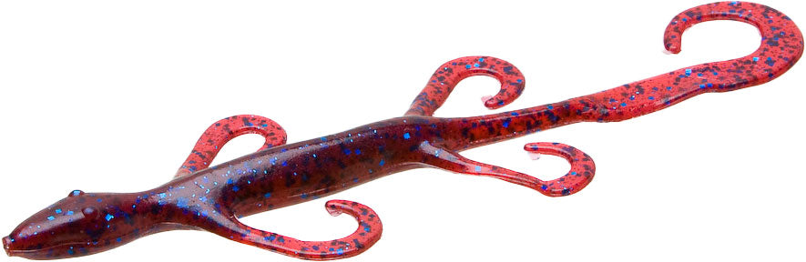 blue lizard with yellow tail zoom fishing lure Zoom 6" Lizard