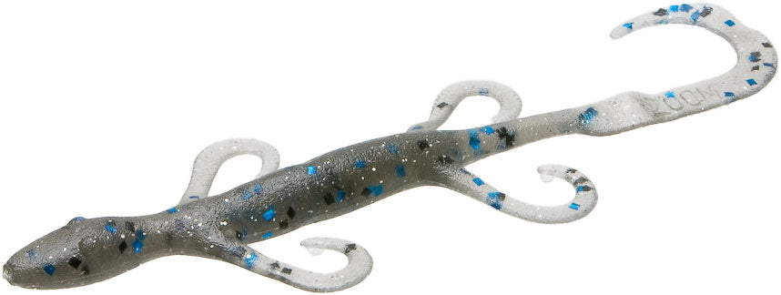 blue lizard with yellow tail zoom fishing lure Zoom Lizard Creature Bait