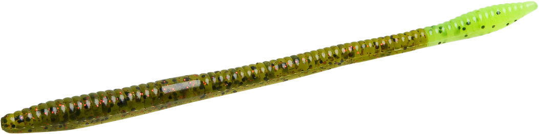 Zoom Trick Worm - 6.5 Inch Blowout - Watermelon Red Chartreuse