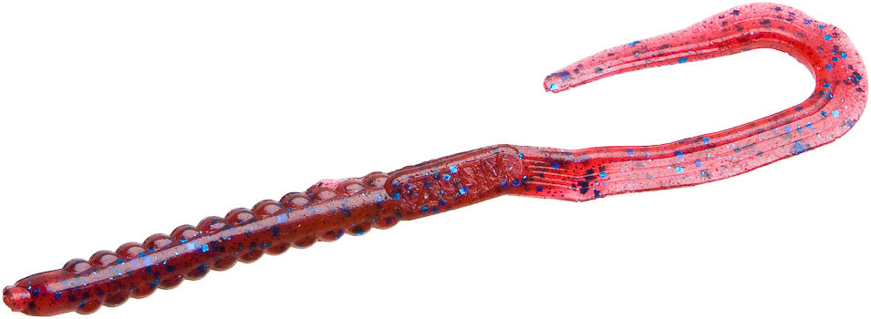 blue worm with yellow tail zoom fishing lure Zoom U-Tale Worm