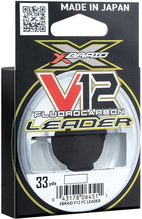 Daiwa X-Braid V12 Fluorocarbon Leader - 33 Yard Spools
