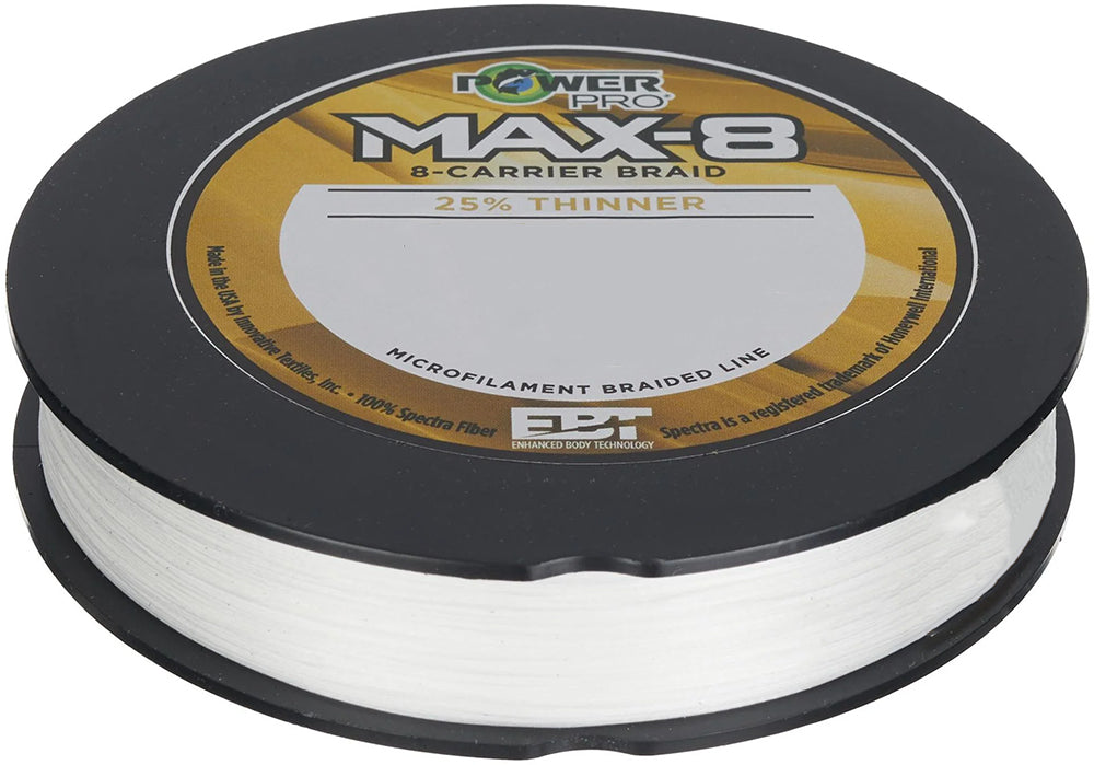 PowerPro Max-8 Braided Fishing Line 100lb 300yd White