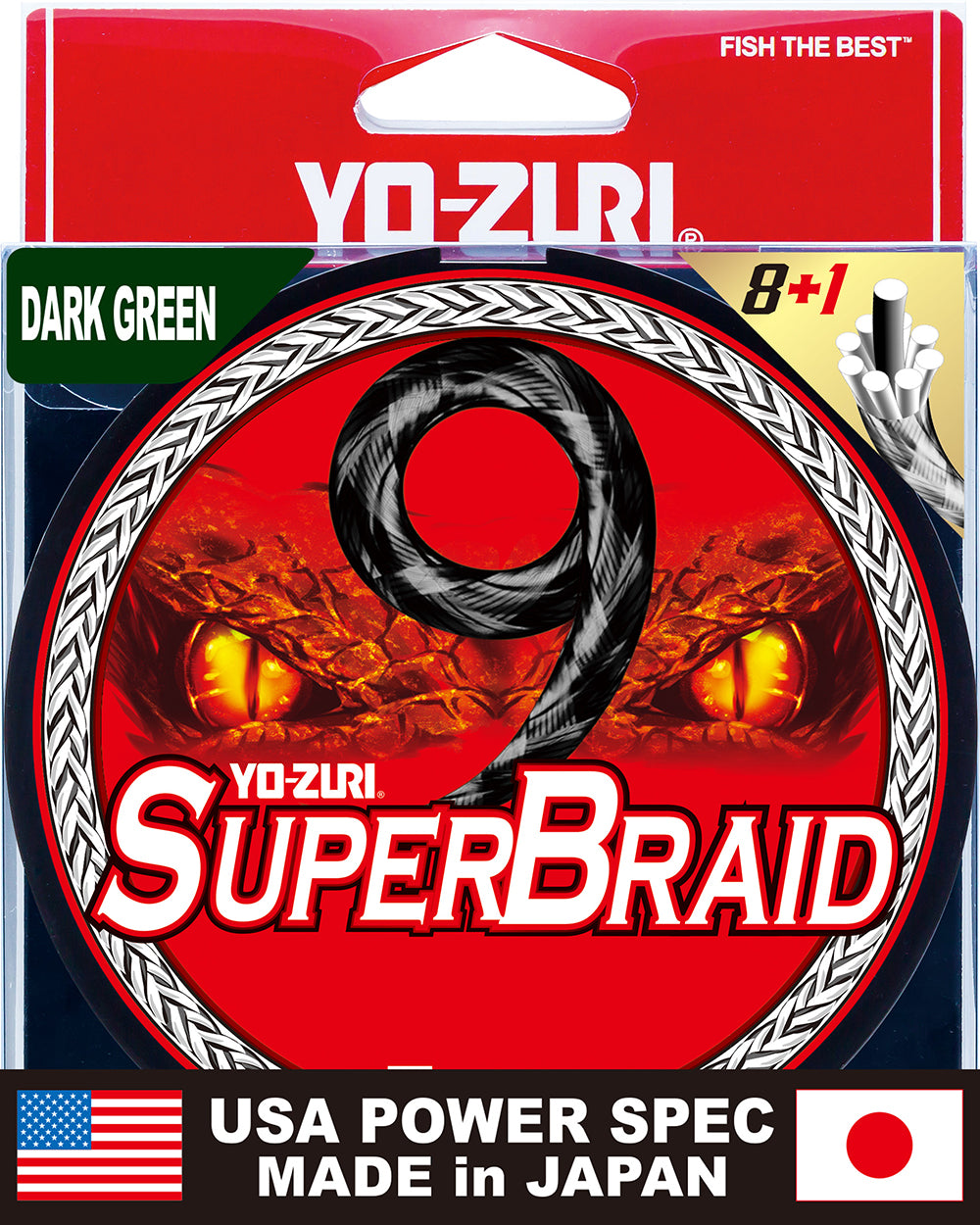 Yo-Zuri SuperBraid 9 Dark Green 150yd 50lb