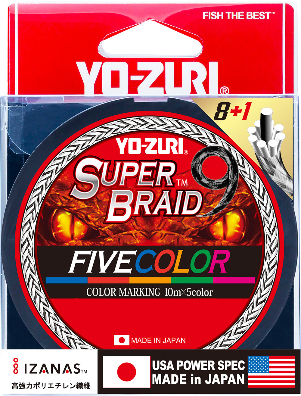 Yo-Zuri Super Braid 9 5-Color Braid Fishing Line