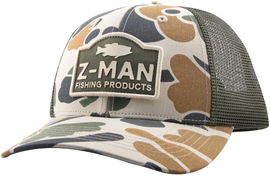 Z-Man Z-Man Camo Trucker Hatz - Stone/Rifle Green