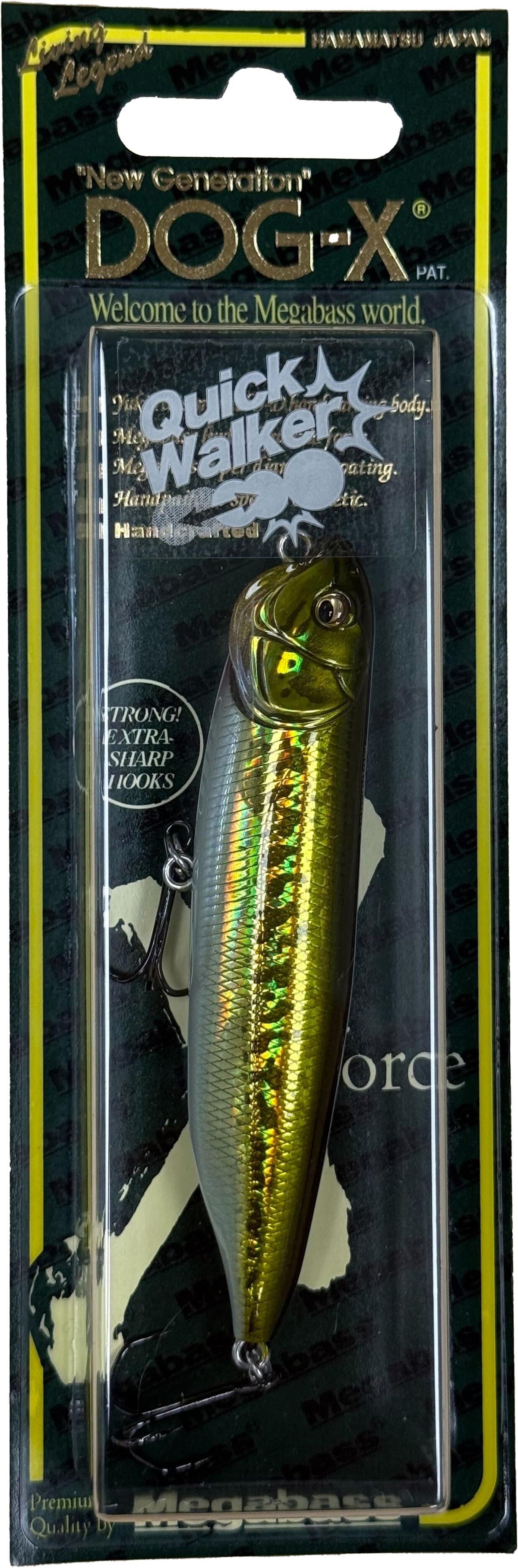メガバス DOG-X   ムーンウォーカー Megabass Dog-X Quick Walker - 3.5 Inch — Discount Tackle