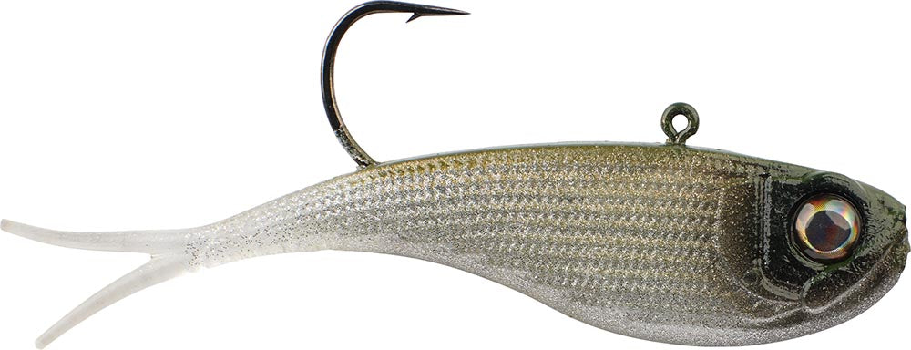 bass fishing lures powerbait PowerBait Power Vibe, Gold Chrome / 1.5 in
