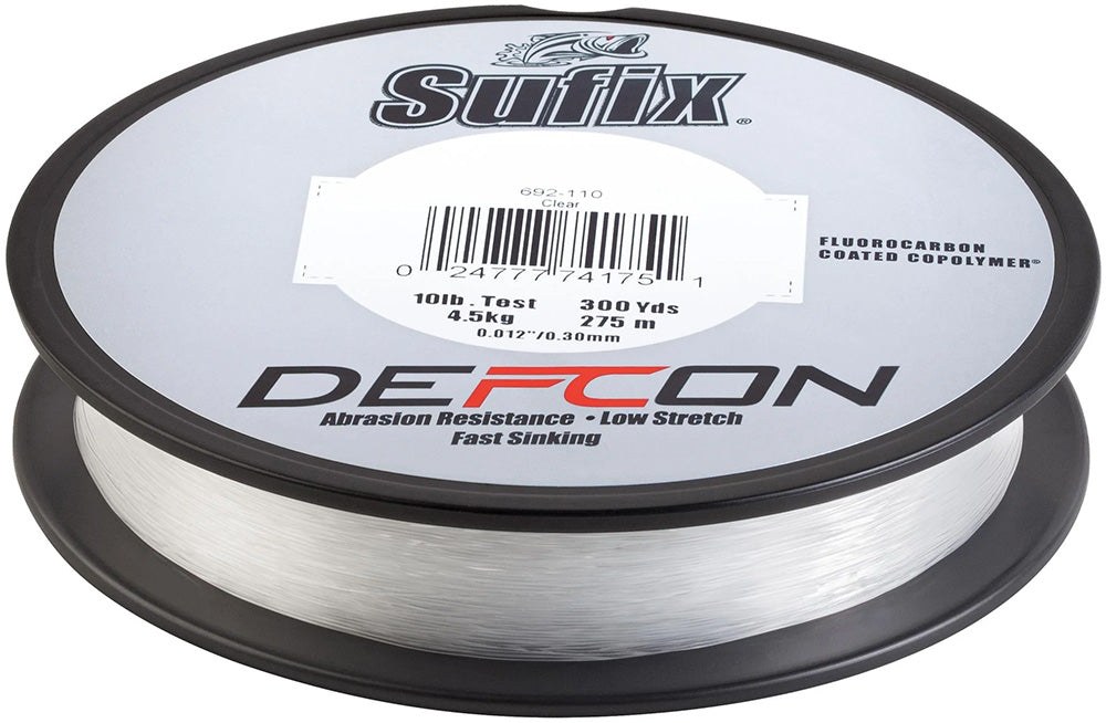 Sufix Defcon FC Copolymer Clear Filler Spools - 300 Yards