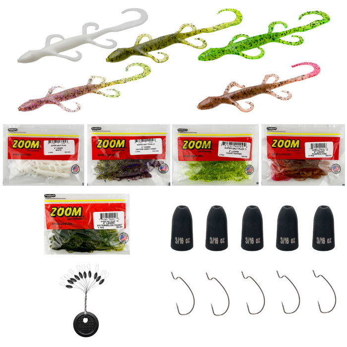 Zoom Lizard "Ready to Fish - Texas Rig Kit"
