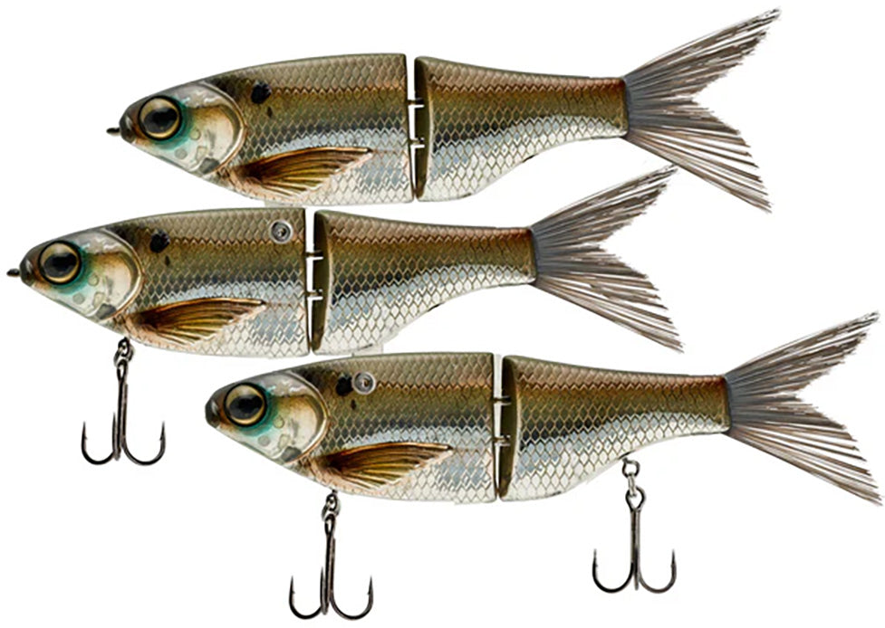 chad fishing lures 3" C.A.L. Shad Kit and a natural SPRO KGB K Rig Platinum