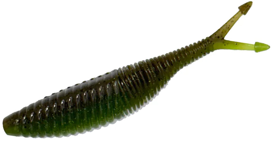 bellows fishing lure Geecrack Bellows Vibe 4.2" Green Pumpkin Watermelon