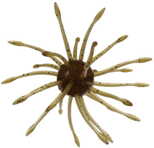 Gary Yamamoto UNI Soft Plastic Urchin - 1 Pack - Green Pumpkin Black Flake