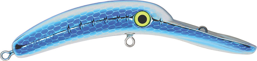 Yakima Bait Mag Lip Plug - 3.5 Inch - Metallic Silver Blue Scale