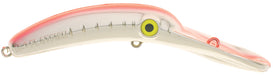 Yakima Bait Mag Lip Plug - 3.5 Inch - Metallic Silver Flame Red Stripe