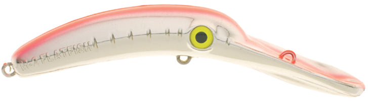 Yakima Bait Mag Lip Plug - 3.5 Inch - Metallic Silver Flame Red Stripe