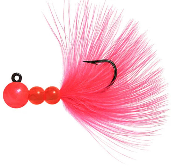 Beau Mac Maribou Bead Jig - Hot Pink Hot Pink