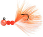 Beau Mac Maribou Bead Jig - Pearl Flame Orange White