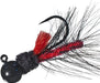 Aero Hackle Hair Jigs - Black Red