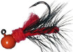 Aero Hackle Hair Jigs - Flame Red Black