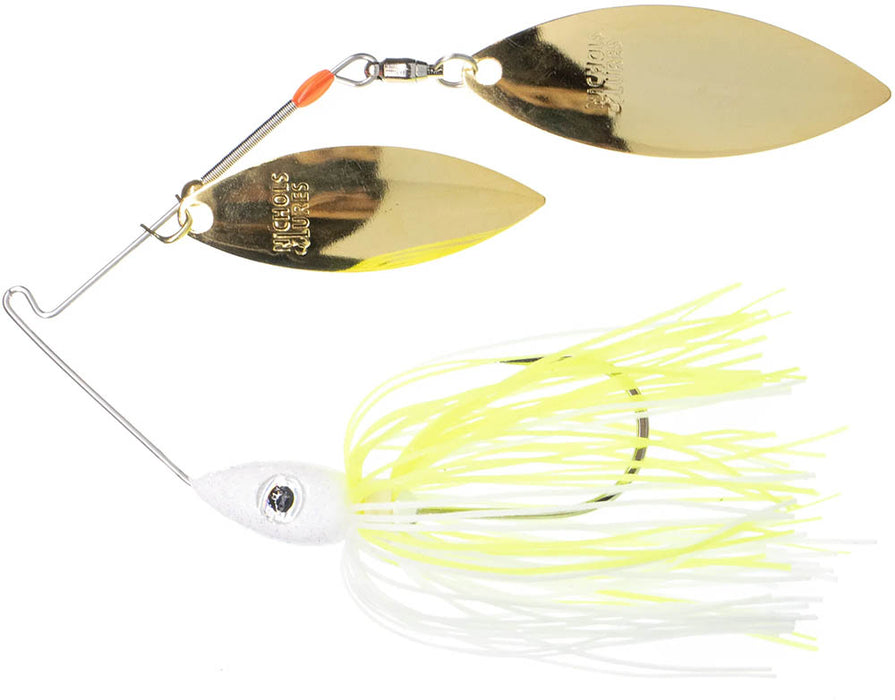 Nichols Lures Pulsator Gold Rush Series Double Willow Spinnerbait