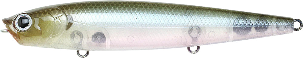 Lucky Craft Gunfish 95 H3 Topwater Popper/Walker - 3.75 Inch - Ghost Minnow