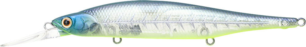 Lucky Craft Lightning Pointer 110DD Suspending Jerkbait - 4.5 Inch - Bone Pro-Blue