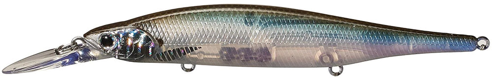 Lucky Craft Lightning Pointer 110DD Suspending Jerkbait - 4.5 Inch - Silver Cheek Ghost Minnow