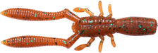 Megabass Bottle Shrimp Creature Bait - 3 Inch - Rootbeer Green & Black Flake