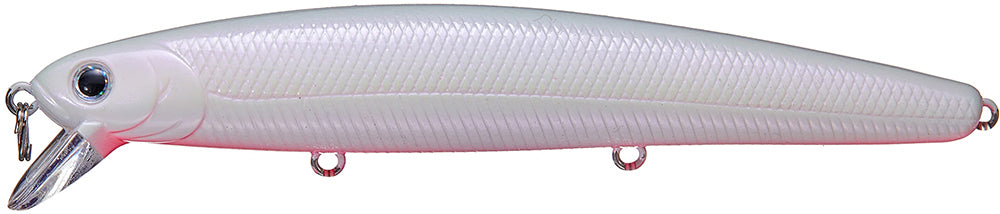 Lucky Craft Saltwater Flash Minnow 130MRS (CIF) Sinking Rip Bait - 5 Inch - Super Glow Cherry Berry