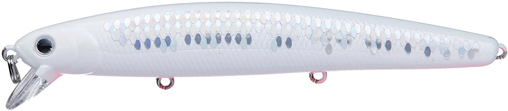 Lucky Craft Saltwater Flash Minnow 130MRS (CIF) Sinking Rip Bait - 5 Inch - Super Glow MS Cherry Berry