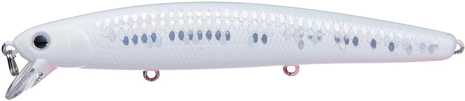 Lucky Craft Saltwater Flash Minnow 130MRS (CIF) Sinking Rip Bait - 5 Inch - Super Glow MS Cherry Berry