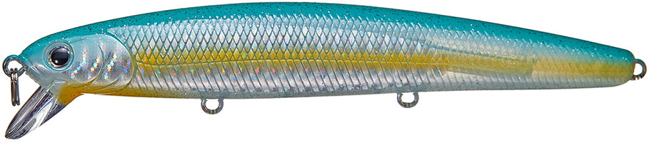 Lucky Craft Saltwater Flash Minnow 130MRS (CIF) Sinking Rip Bait - 5 Inch - Super Glow OB Sexy Smelt