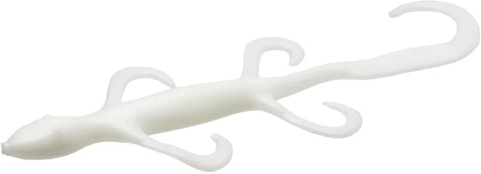 Zoom Lizard 6 Inch White Creature Bait MEGA BLOWOUT - 100 Packs Zoom Lizards 100 Pack - White