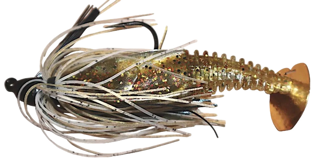 Gambler EZ Shaker Bladed Swim Jig Pre-Rigged Combo - 4 Inch - Gold Shiner