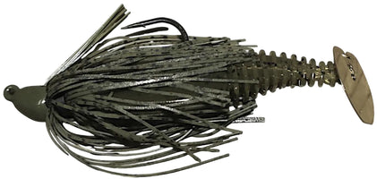 Gambler EZ Shaker Bladed Swim Jig Pre-Rigged Combo - 4 Inch - Green Pumpkin